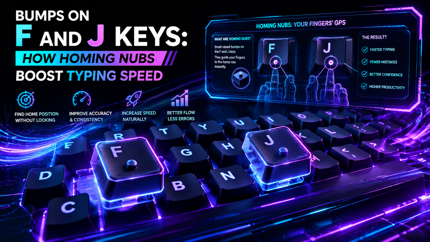 Bumps on F and J Keys: How Homing Nubs Boost Typing Speed