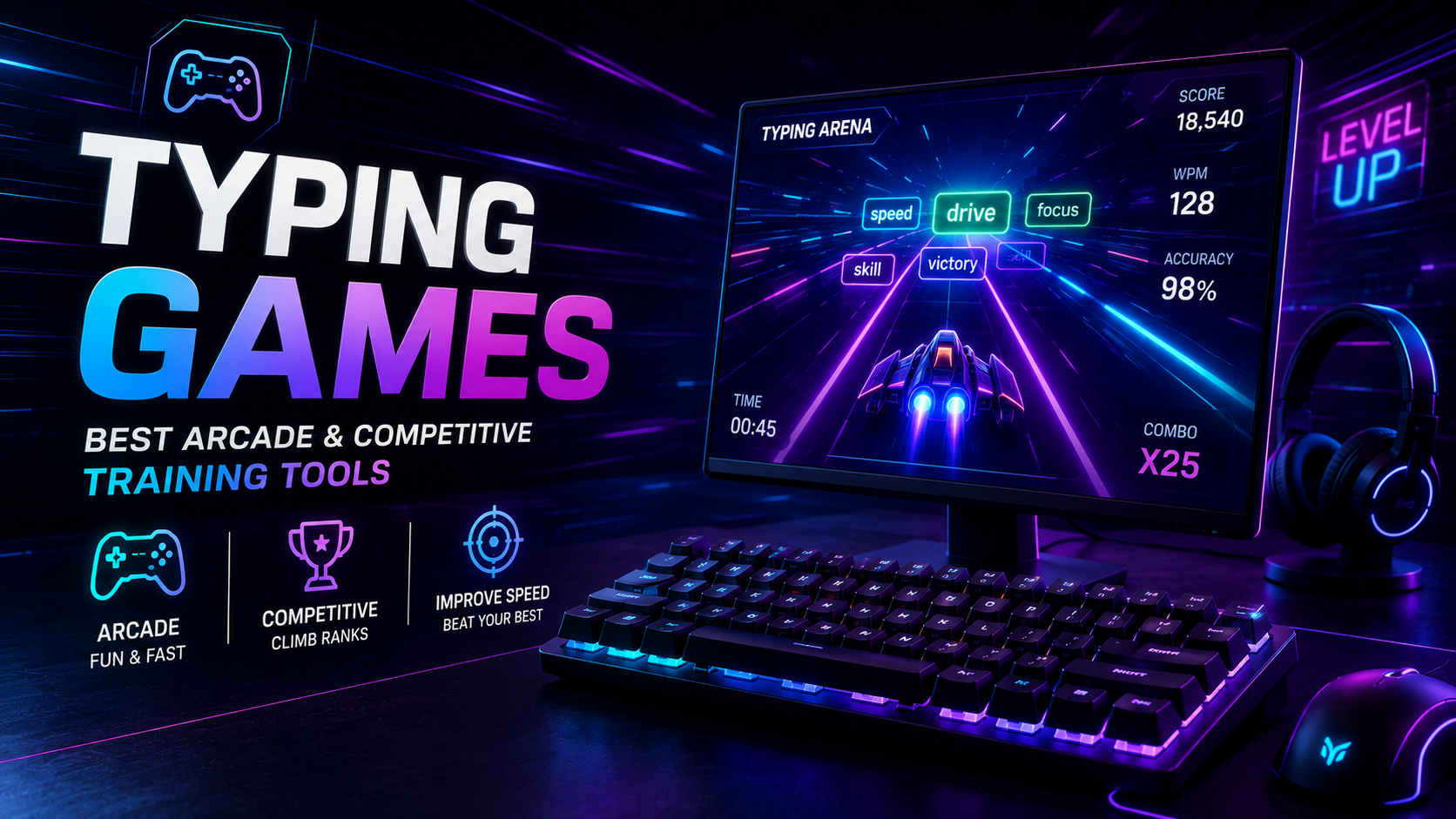 Typing Games: Best Arcade & Competitive Training Tools